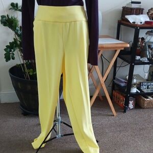 JM Sportswear Slim High Rise Women's Pants with Pockets Size Large Inseam 28"